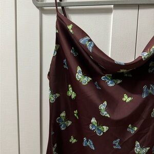 Urban Outfitters satin butterfly dress